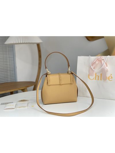 Chloe Penelope Medium Beige Soft Leather Flap Shoulder Crossbody Bag - Detail view 7