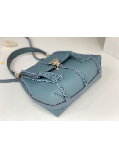 Chloe Penelope Medium Blue Soft Leather Flap Shoulder Crossbody Bag - Detail view 7