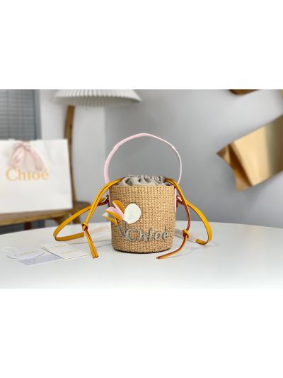 Chloe Small Natural Fibers Woody Basket Bag - Main view