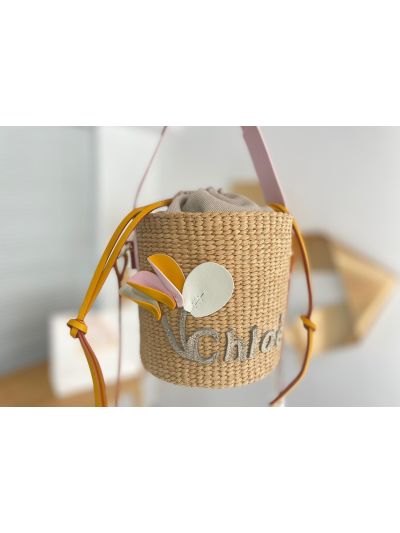 Chloe Small Natural Fibers Woody Basket Bag - Detail view 4