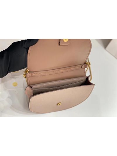 Chloe Small Pink Leather Marcie Chain Top Handle Flap Shoulder Bag - Detail view 7