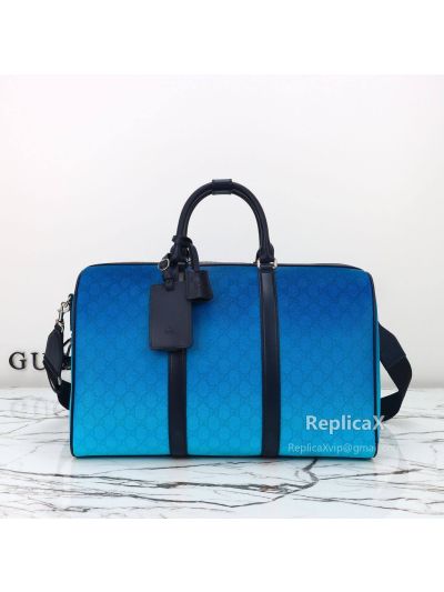 Gucci Chroma Medium Duffle Bag 835688 in Blue