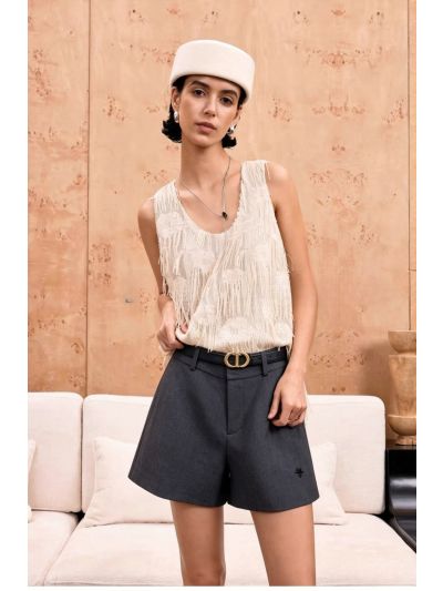 Dior Belted Embroidered Pants