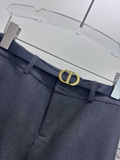 Dior Belted Embroidered Pants
