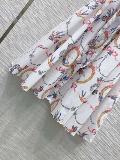Dior Belted Monogram Dress in Multicolor