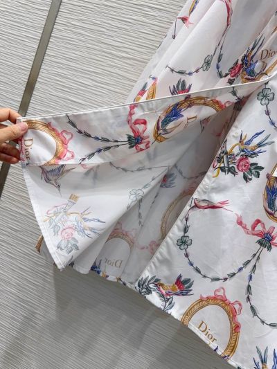 Dior Belted Monogram Dress in Multicolor