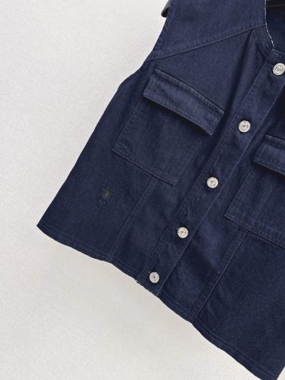 Dior Crew Neck Denim Set in Navy