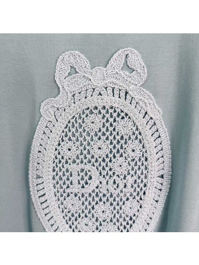 Dior Crew Neck Short Sleeve Pants in Light Blue