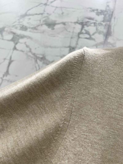 Dior Crew Neck Short Sleeve T-Shirt in Beige
