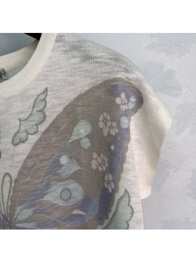 Dior Crew Neck Short Sleeve T-Shirt in Multicolor
