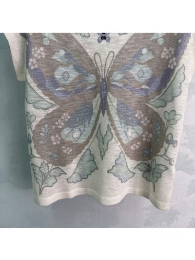 Dior Crew Neck Short Sleeve T-Shirt in Multicolor