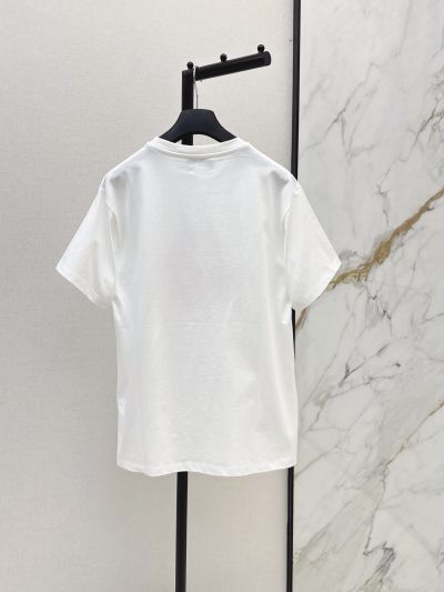 Dior Crew Neck Short Sleeve T-Shirt in White