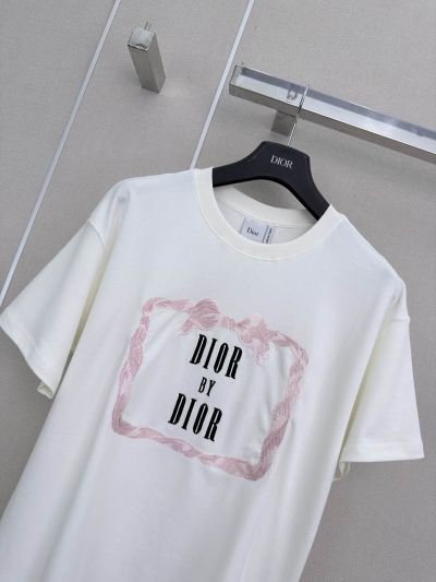 Dior Crew Neck Short Sleeve T-Shirt in White
