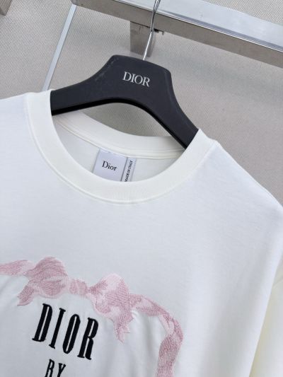Dior Crew Neck Short Sleeve T-Shirt in White