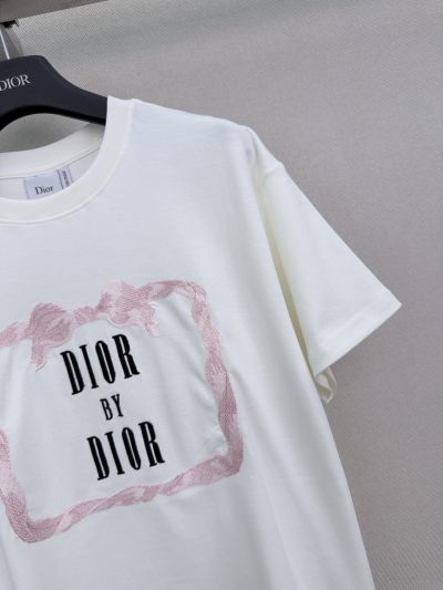 Dior Crew Neck Short Sleeve T-Shirt in White