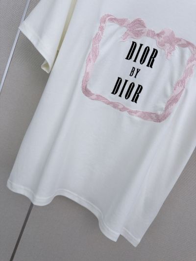 Dior Crew Neck Short Sleeve T-Shirt in White