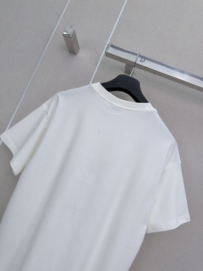 Dior Crew Neck Short Sleeve T-Shirt in White