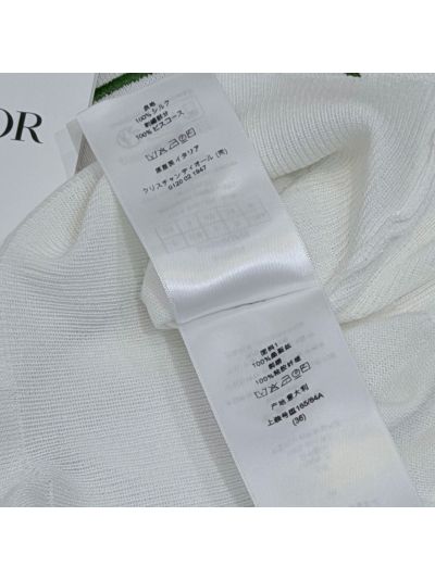Dior Crew Neck Short Sleeve T-Shirt in White