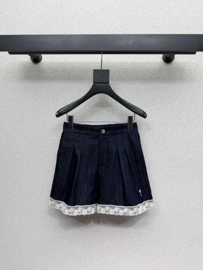 Dior Denim Contrast-Trim Set in Navy