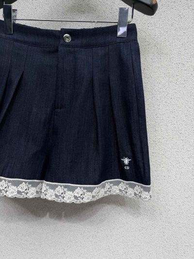 Dior Denim Contrast-Trim Set in Navy