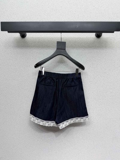 Dior Denim Contrast-Trim Set in Navy