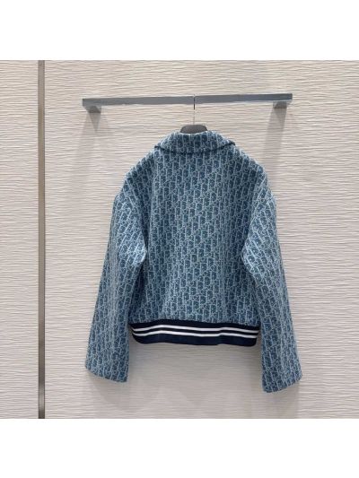 Dior Denim Monogram Set in Navy and White