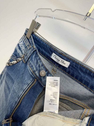 Dior Denim Wide-Leg Pants in Blue