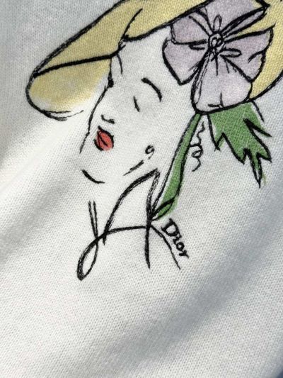 Dior Embroidered Cashmere Sweater in White
