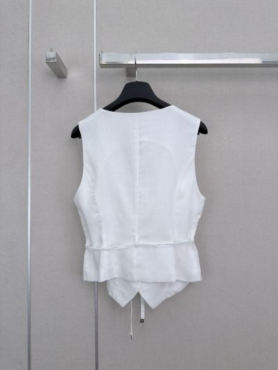 Dior Embroidered Linen Set in White