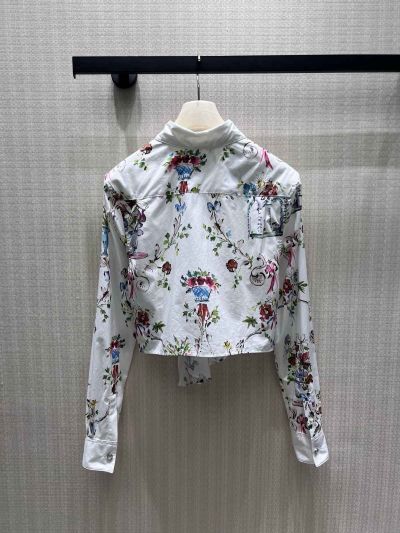 Dior Floral Long Sleeve Shirt in Multicolor