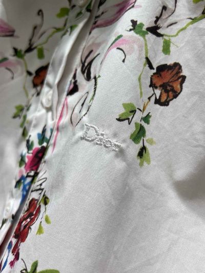 Dior Floral Long Sleeve Shirt in Multicolor