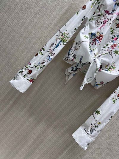 Dior Floral Long Sleeve Shirt in Multicolor