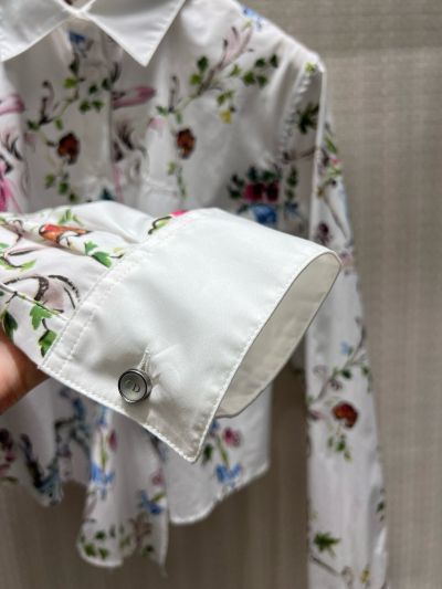 Dior Floral Long Sleeve Shirt in Multicolor