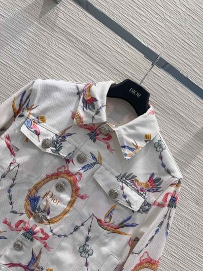 Dior Floral Monogram Coat in Multicolor