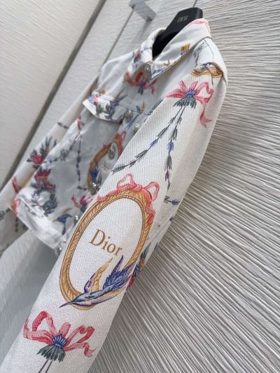 Dior Floral Monogram Coat in Multicolor