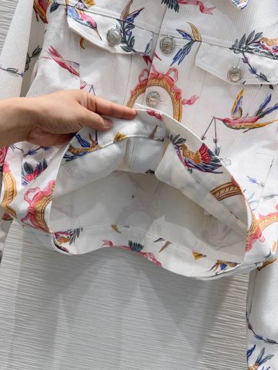 Dior Floral Monogram Coat in Multicolor