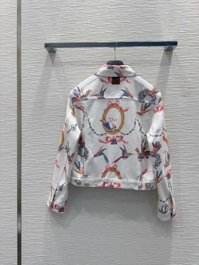 Dior Floral Monogram Coat in Multicolor