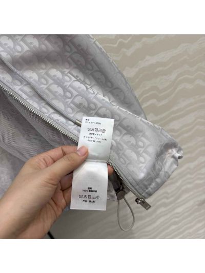 Dior Hooded Jacquard Jacket in Grey