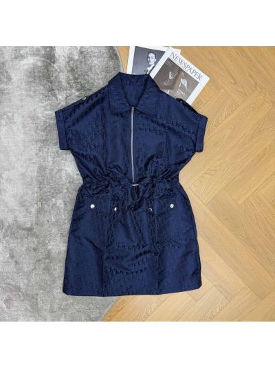 Dior Jacquard Belted Dress