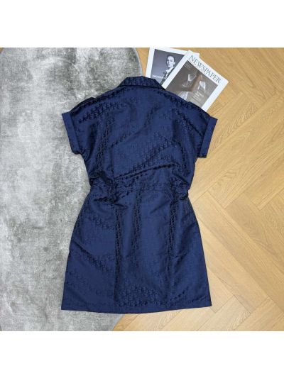 Dior Jacquard Belted Dress