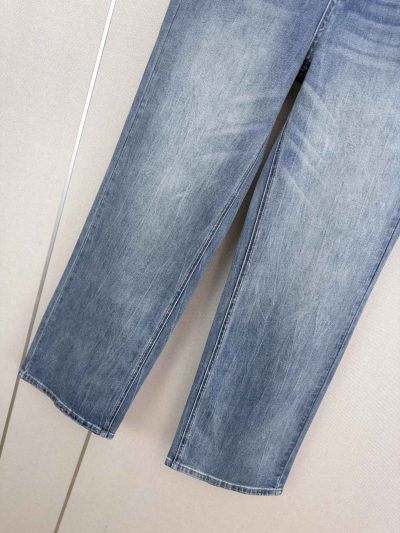 Dior Jacquard Denim Pants in Blue