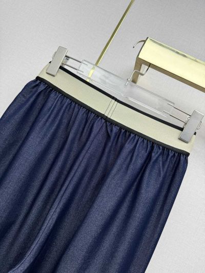 Dior Jacquard Denim Pants in Navy