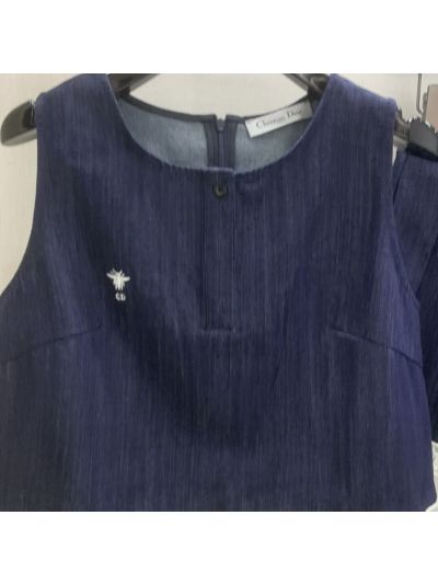 Dior Lace Denim Set in Navy