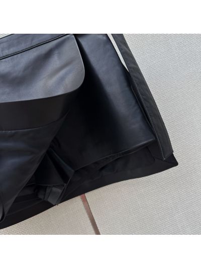 Dior Lambskin Pleated Pants in Black