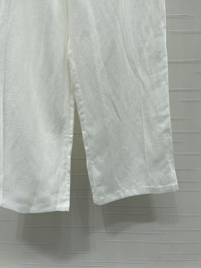 Dior Linen Button-Front Pants