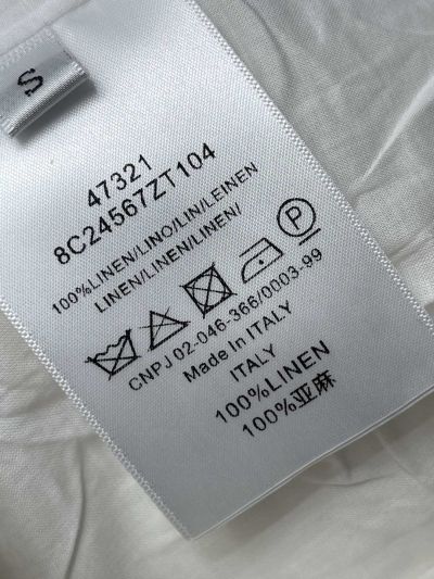 Dior Linen Button-Front Pants