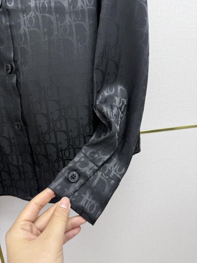 Dior Long Sleeve Embroidered Set in Black
