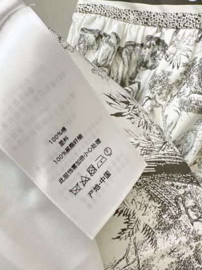 Dior Long Sleeve Floral Dress in White