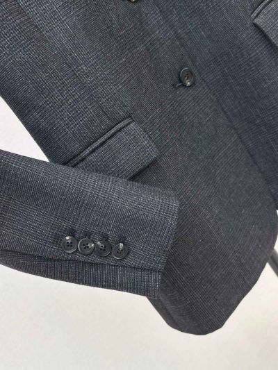 Dior Plaid Denim Blazer in Grey