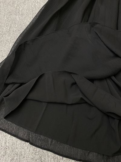 Dior Pleated A-Line Skirt in Black